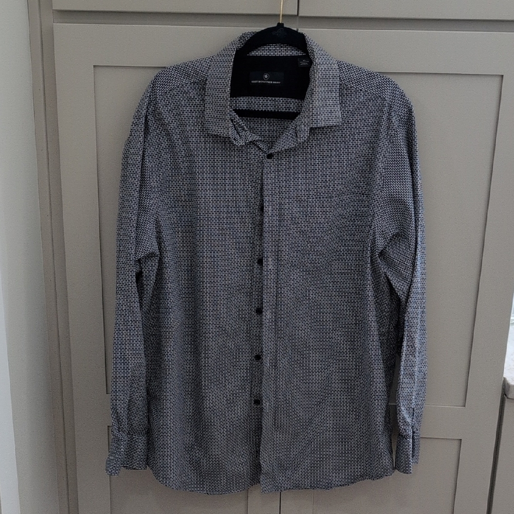 Hart Schaffner Marx Monochrome Checkered Shirt